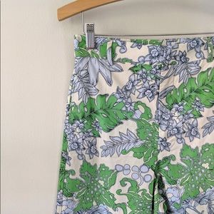 NWT Zara Floral Cropped High-Waisted Trousers